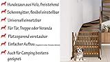Hunde Türschutzgitter Treppen Schutz Gitter Tür Absperrgitter Sicherheits Zaun Scherengitter - Breite verstellbar 30-117cm