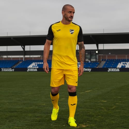 Joma Homme Academy Iv M/C T-Shirt, Jaune Noir, XXL EU