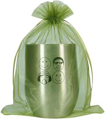 HRX Package 100pcs Big Organza Bags Drawstring Mixed Color, 16.5 x 22.5cm Christmas Wedding Shower Party Favors Gift Mesh Bags Pouches for Jewelry Makeup Sample(Random Colors)