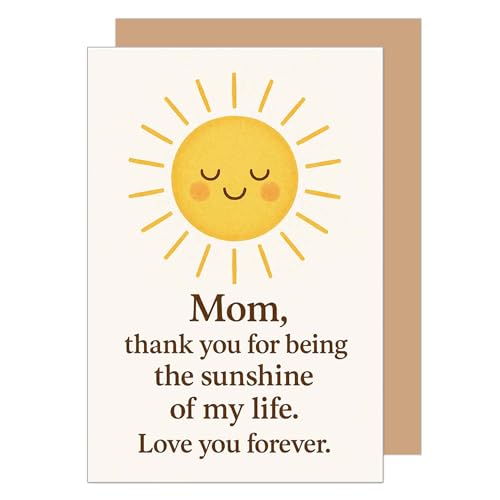 Edition Seidel Premium Greeting Card with Envelope. Mother's Day Card For Mom Mother Grandma Lovely Saying Sunshine (MT119 SW2026)