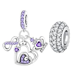 2-Birthstone Charm & Spacer Bead