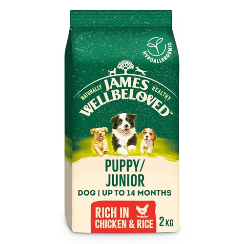 James Wellbeloved Dog Puppy Hypoallergenic Dry Food Chicken and Rice 2 kg
