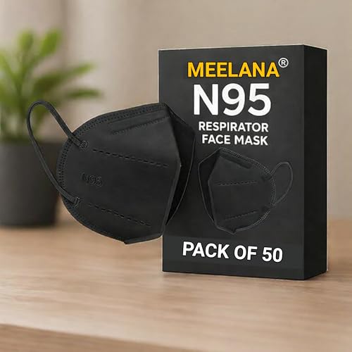 Image of MEELANA Anti Pollution 5 Layer Non Woven Fabric N95 Reusable Mask for Unisex