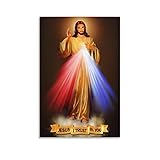 Merciful Jesus Prayer for Divine Mercy Canvas Art Poster And Wall Art Picture Print Modern Family Bedroom Decor Posters 24x36inch(60x90cm)