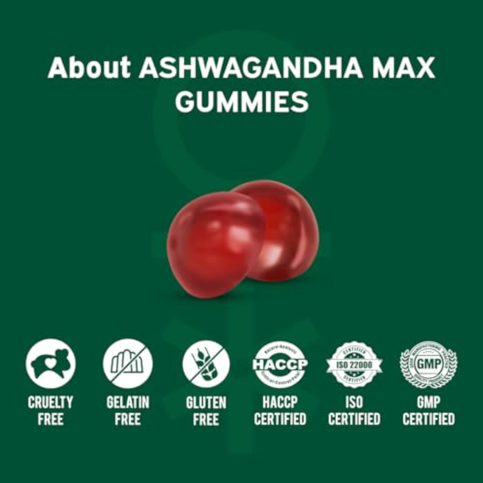 Nutriburst Ashwagandha Max 500mg Gummies for Stress Relief