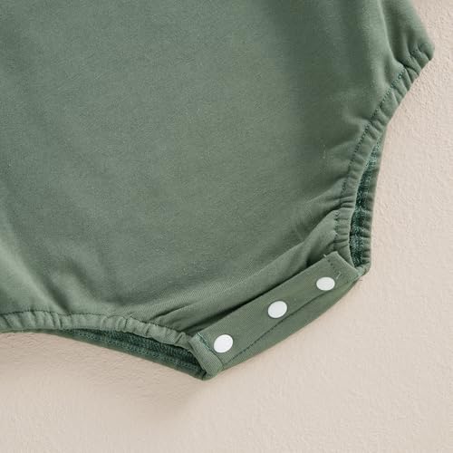 Baby Boy Hunting Outfit Duck Embroidery Baby Romper Long Sleeve Crew Neck Bodysuit Newborn Infant Fall Clothes 6