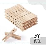 Mr. Pen- Wooden Clothes Pins, Large Natural Wood, 50 Pack, 2.9 Inch, Rust Resistant for Classroom, Crafts - Image 2
