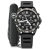 Gehäusedurchmesser: 42mm Victorinox Herrenuhr FieldForce Sport Chronograph Grau 241926.1