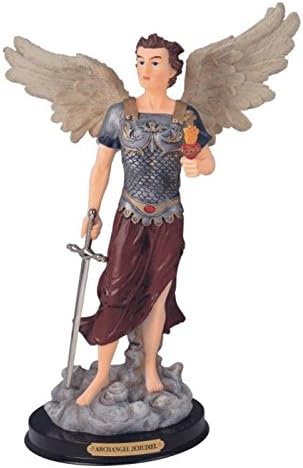 StealStreet SS-G-312.56, 12 pulgadas Arcángel Jehudiel Santa Figura Religiosa Decoración Religiosa, 12 pulgadas