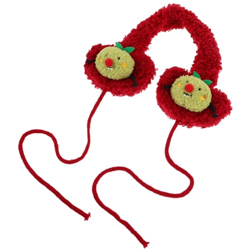 GAROZATION Plush Apple Earmuffs for Women Ear-warming Cycling Ear Covers Girls for Cold Weather
