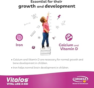 Vitafos Nutritional Growing Up Children's Milk Formula For 1-10 Years Vanilla Flavour 400g