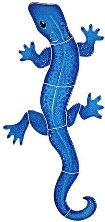 Gecko (10" x 5", Blue) Ceramic Swimming Pool Mosaic