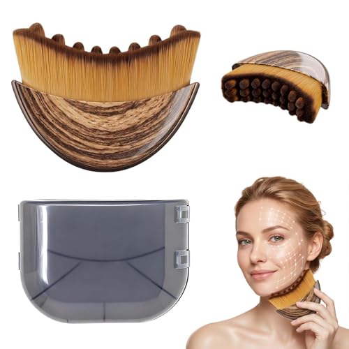 Lymphatic Contour Face Brush, Lymphatic Drainage – Soft Bristle Dry...