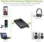 LiNKFOR Professional 16-300Ω Headphone Amplifier Portable Headphone Volume Amplifier Rechargeble Headphone Amp Desktop Amp with 3.5mm Jack & A Gain Switch for MP3 MP4 Phones and Computers etc