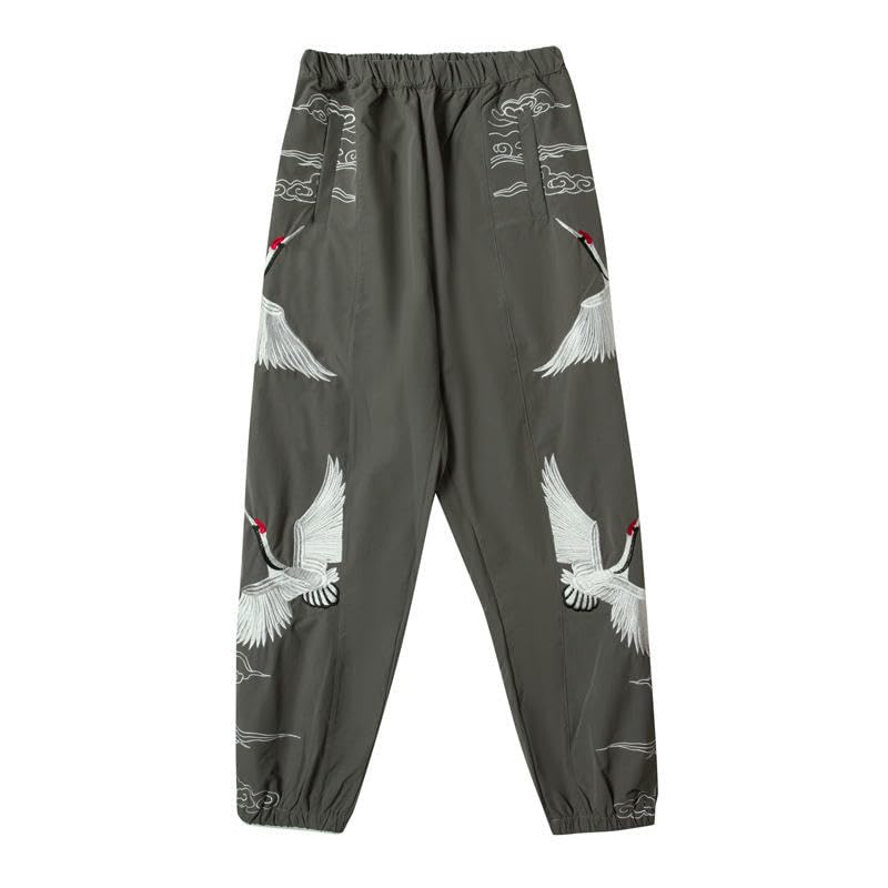 Pantalon sarouel homme fuselé brodé : le confort ample sans effet bouffant - 5