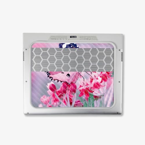 Image of MightySkins Carbon Fiber Skin Compatible with Alienware X14 R2 (2023) Full Wrap Kit - Pink Monarch | Protective, Durable Textured Carbon Fiber Finish | Easy to Apply & Change Styles | Made in The USA
