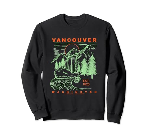 Vancouver Washington Neat - Recuerdo de viaje rústico Vancouver Sudadera