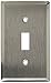 Mulberry Stainless Steel 1-Gang Switch Cover Toggle Wallplate Switchplate 97071