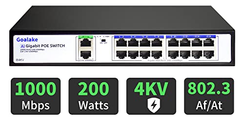 Switch Gigabit Poe Marca Goalake