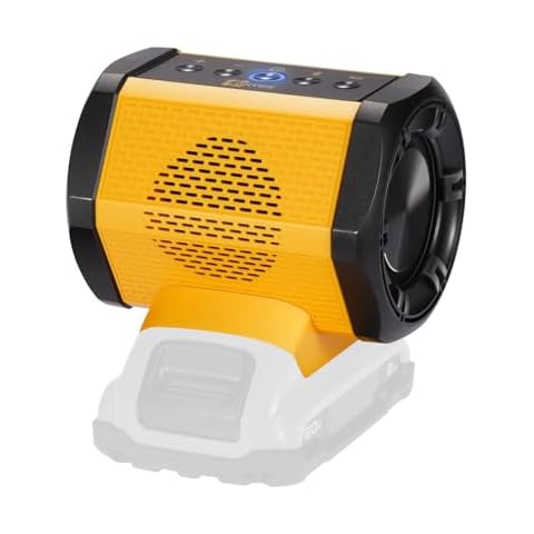 Bluetooth Speaker Fit for DeWALT 20v Max Battery with USB-A/C Charging for Jobsite Camping & Parties(Battery not Included) Cover