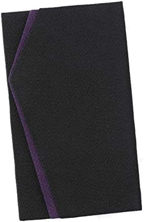 （00:30時点） 珠音 ふくさ 慶弔 両用 紫 黒 金封 ちりめん 袱紗 男性 女性 結婚式 香典 日本製 (黒×紫紺)