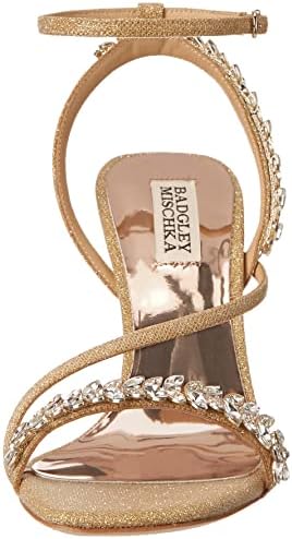 Badgley Mischka Women's Kerry Heeled Sandal, Platino (Gold), 7 | Image 1