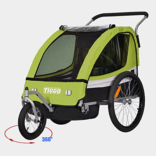 Tiggo Kinderanhänger Jogger 2 in 1 Kinderfahrradanhänger Fahrradanhänger Anhänger 50402