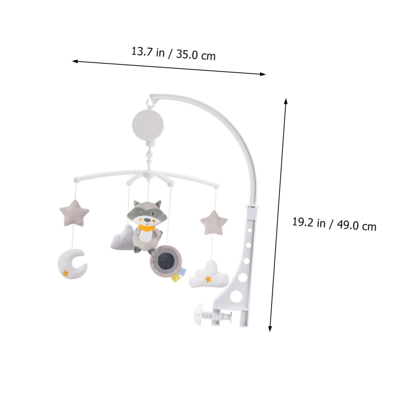 Ornement de Berceau Rotatif Musical en Plastique pour Bébé | Pendentif de Berceau, Accessoire de Chambre D'garçon et Filles, Présent Naissance et Baby Shower