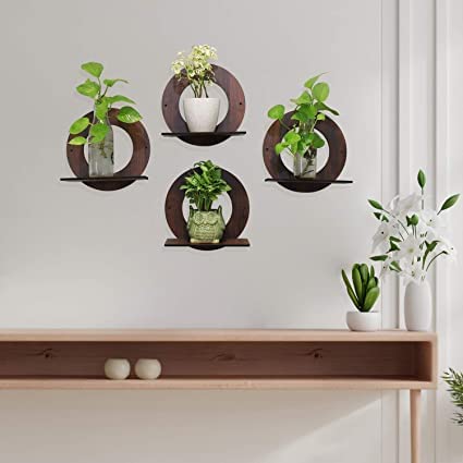 TANWAR HANDICRAFT Engineer Wood Round Shape Plant Stand | Engineer Wooden Plant Stand Set of 3 Pieces (B0BX6V2KBW) Amazon Price History, Amazon Price Tracker