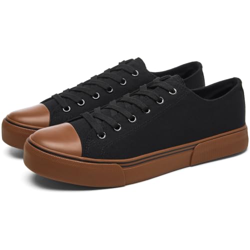 Image of yageyan Men Canvas Low top Shoes Classic Casual Sneakers Mens Fashion Shoes