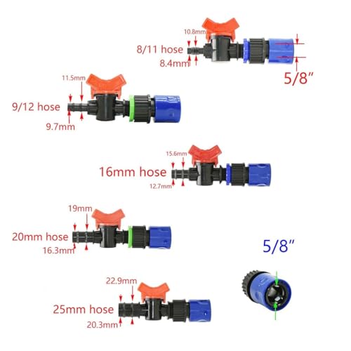 20mm Hose Quick Connect Water Control Valve for Garden Irrigation