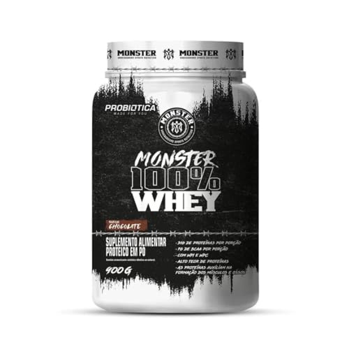 MONSTER 100% WHEY 900G CHOCOLATE - PROBIÓTICA