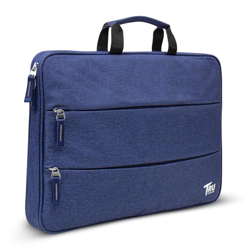 Image of Laptop Sleeve /Pouch /Case /Bag with Handle & Two Front Accessory Pockets - Compatible with Apple, Dell, Lenovo, Asus, HP, Samsung, Mi, MacBook & Notebooks