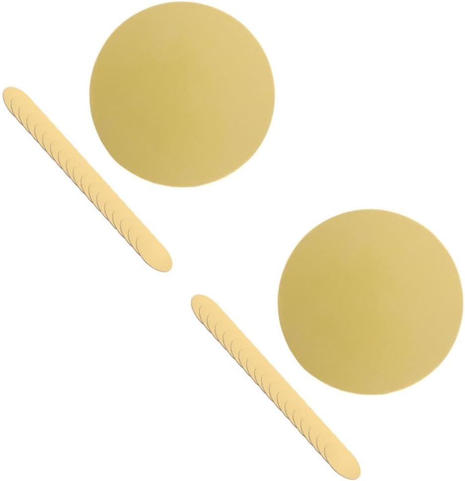 PRETYZOOM 60pcs Round Cake Drums Thickened Cake Boards Mousse Pads for Birthday Wedding and Party Desserts