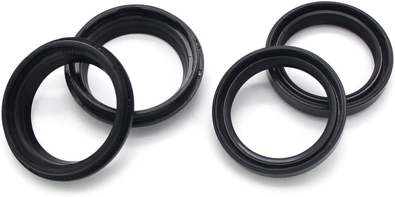 Front Fork Shock Oil Seal Dust Seal Fork Seal Set Size model 43MMx55MMx10.5MM for Kawasaki 92049-1104 92093-1086 for Kawasaki KDX200 1986-1988 for Kawasaki KX125 1986 for Kawasaki KX250 1985-1986