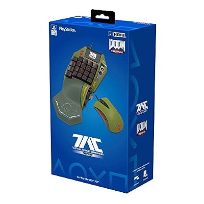 PlayStation 4 TAC Pro Type M2 (Doom Edition) Programmable KeyPad and Mouse Controller for FPS Games by HORI - Officially Licensed by Sony & Bethesda