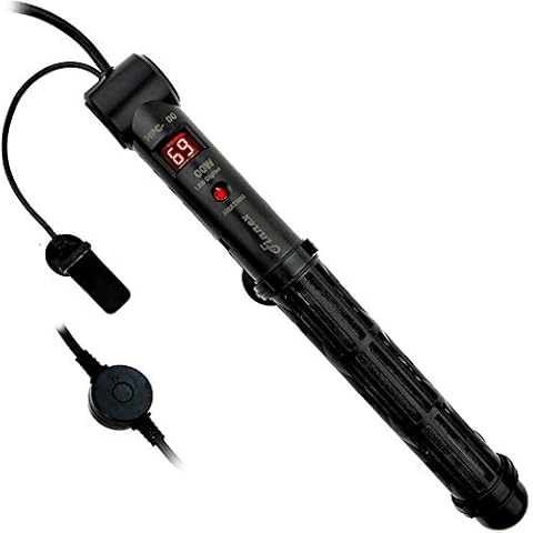 Finnex HPC 200 Watt Digital Quartz Glass Heater, black Cover