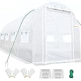 KING BIRD Upgraded 15x6.6x6.6FT Large Walk-in Greenhouse Heavy Duty Galvanized Steel Frame 2...