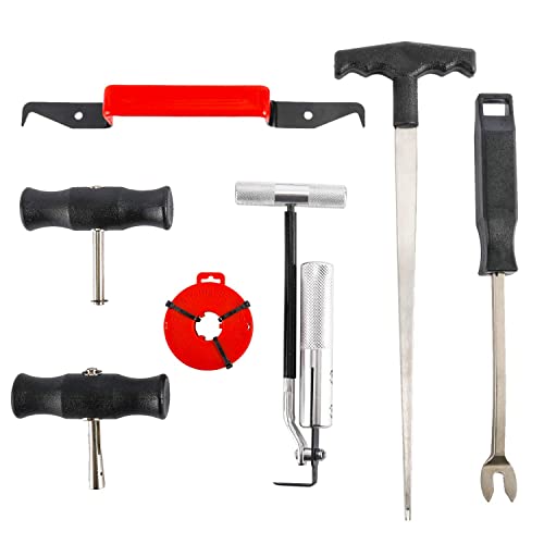 BTSHUB 7pc Classic Vintage Car Windscreen Removal Tool Set Windshield Remover Trim and Upholstery Adhesive Puller Set by BTSHUB - Used condition - US$26.67