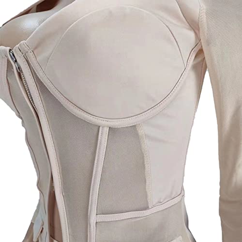 Sexy Jumpers And Rompers For Women - Long Sleeve Zipper See Through Blazer Tops Shorts Sets Rompers Jumpsuit Clubwear Purple L #TOP6