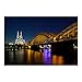 Produktbild Bilderwelten Köln Fototapete 3D inkl. Kleister 288x190cm - Vliestapete Made in Germany - Fototapete Städte Wohnzimmer - Fototapete Skyline Stadt - Tapete Skyline Schlafzimmer Flur T_1817