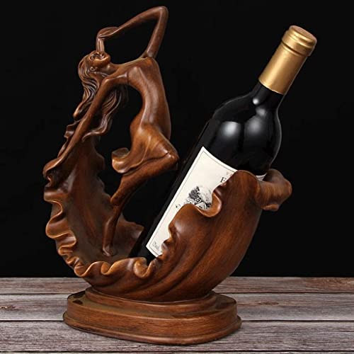 Soporte para botellas de vino creativo de resina 27x14x33cm miniatura 3