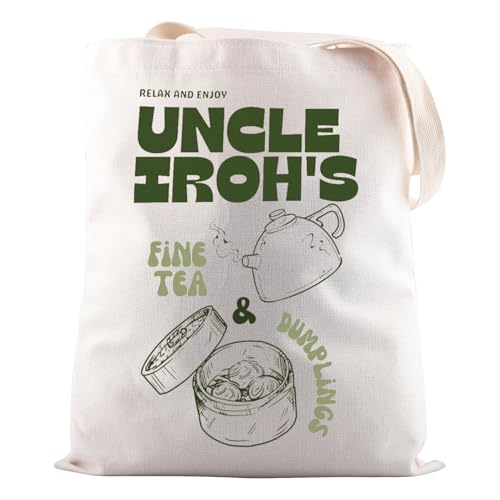 JNIAP Cartoon Series Gift Uncle Tea Tote Bag For Fan Fandom Merch Anime Gift (Tea & Dumplings Tote Bag)