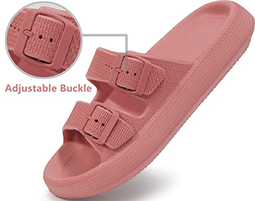 Image of BenSorts Pillow Sandals for Women Men Thick Sole Adjustable Buckles EVA