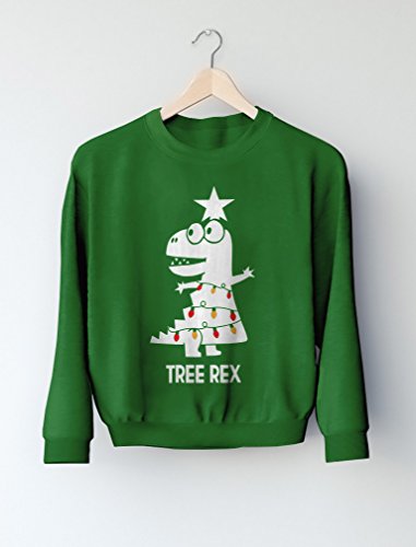 Moletom infantil infantil com estampa de T-Rex e estampa de árvore Rex, Azul, 5-6