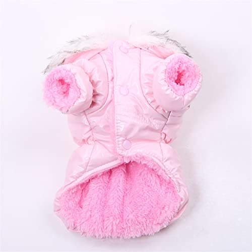Gppzm Dog Coat Jacket With Zipper Pocket Design Pet Puppy Dress Hoodie Warm Clothes (Color : Pink, Size : Xscode) #TOP4
