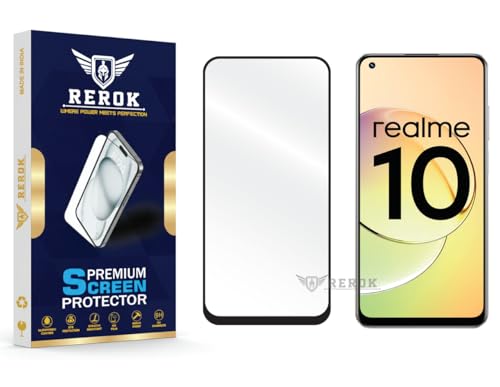 Image of Gorilla Tempered Glass Screen Protector Compatible with Realme 10 [Pack of 1] | Edge-to-Edge, Bubble-Free, Case Friendly, Easy Installation Kit