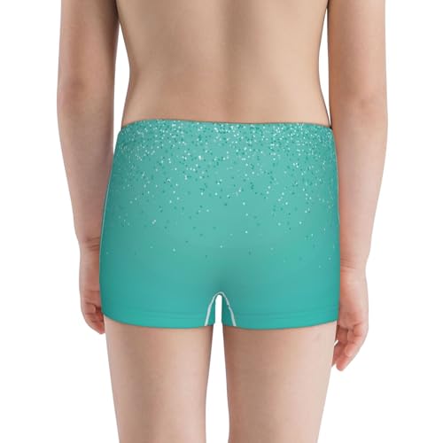 Boys' Cotton Boxer Brief Soft Underwear-Turquoise Glitter3