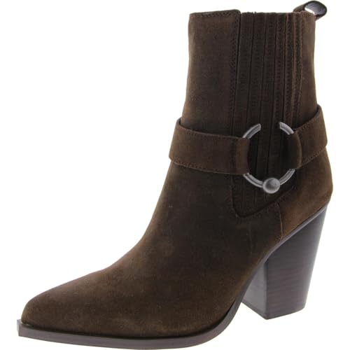 Steve Madden Womens Lakelynn Buckle Mid-Calf Boots