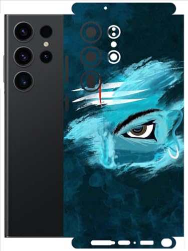 Image of AtOdds - Full Body Back Screen Guard Protector Film - Lamination Wrap Skin Sticker Compatible with Samsung Galaxy S23 Ultra (5G) | Scratchproof Matte Finish (Mahadev)